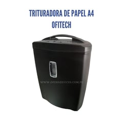 GENERICO - Trituradora de Papel Eléctrico A4 Corte 4x18mm