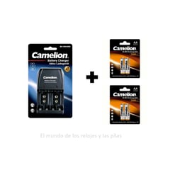 CAMELION - CARGADOR BC-0904SM + 4 PILAS AA 2500MAH RECARGABLES