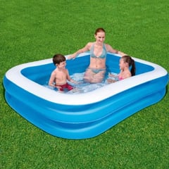 SUMMER WAVES - Piscina Azul Inflable 495 lt