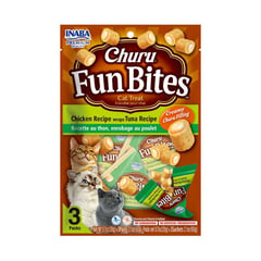 CHURU - Snack Fun Bites Sabor Pollo y Atún para Gatos