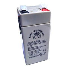 KING - Batería Seca RECARGABLE 4V 4,5 AH PARA LUCES DE EMERGENCIA