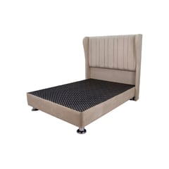 MUEBLES MACRUMO - Cama tapizada Barcelona - 2 Plz Beige Antifluido