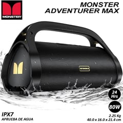 MONSTER AUDIO - Monster Adventurer Max - Gold mejor que Tribit Tronsmart