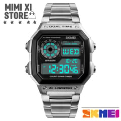 SKMEI - RELOJ HOMBRE TENDENCIA MIMI XI PLATEADO