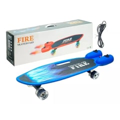 GENERICO - Skateboard Mini Longboard Bota Humo Bluetooth Musical