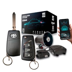 OZ TUNNING - Alarma Bluetooth App Flip Llave Sierra Tipo Toyota