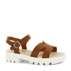 IMPULS - Sandalias Niña Cielo02 Camel Pu