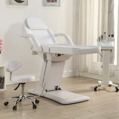 FIRST CARE - Sillón Cosmetologico Profesional Electrico C3 Blanco