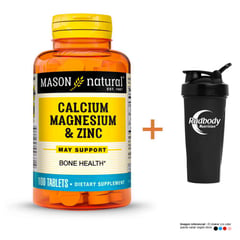 MASON NATURAL - VITAMINAS - CALCIUM MAGNESIUM ZINC 100 TAB SHAKER