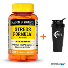 MASON NATURAL - VITAMINAS MASON- STRESS FORMULA WITH ZINCANTIOXIDANTS CE PLUSSHAKER