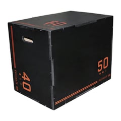 ULTIMATE FITNESS - Cajón Pliometrico Salto Black