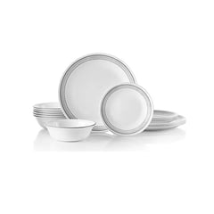 CORELLE - Vajilla 12 Piezas Mistyc Gray