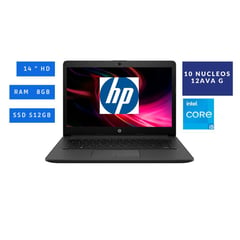 HP - Notebook 240 G9, 14" LED HD SVA, Core i5-1235U 1.30 / 4.40GHz, 8GB DDR4-3200MHz