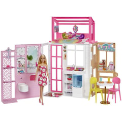 BARBIE - Barbie Casa Glam Amoblada con Muñeca Barbie Rubia