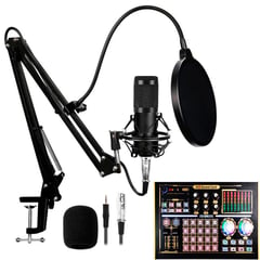 OEM - Kit Micrófono BM 800 Negro más interfaz de audio N8 con Phantom Power