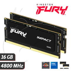 KINGSTON - Fury Impact Memoria DDR5 4800 MHz 16 GB Para Laptop