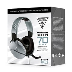 Audífono Gamer Recon 70 Ps4 Xbox PC Switch Silver