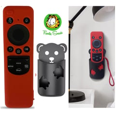 SIKAI - Funda Para Control Remoto Samsung 2023 Smart TV - Rojo + Soporte