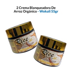 WOKALI - 2 Crema Blanqueadora De Arroz Orgánico 55gr - Fruit of the Wokali