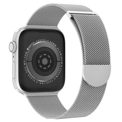 OEM - Correa Acero Milanese Loop Semicircular para Apple Watch Plata