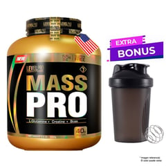 LEVEL PRO - PROTEÍNA MASS PRO 3KG VAINILLA