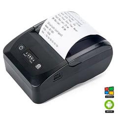 LEXIMA - Impresora térmica portátil 57mm con interfaz Bluetooth USB