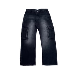 GENERICO - Jeans Hombre Riguido NEGRO DESGASTADO