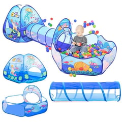 EVERBEST - Carpa de Niño de Campo 3 en 1 Azul 253 x 79 x 88 cm