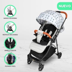 INFANTI - Coche Cuna de Paseo para Bebés «FOREST» Gray