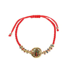 SANTORAL - Pulsera Virgen de Guadalupe - Hilo Rojo