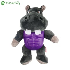 GIGWI - Im Hero Plush Toy Hippo - Peluche para perros