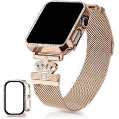 OEM - Correa Acero Inoxidable para Apple Watch Diamond y Case Rose Gold 49mm