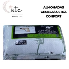 DISEÑO ORIGINAL - SET DE 2 ALMOHADAS GEMELAS ULTRA CONFORT 45x65cm