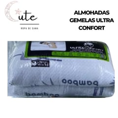 DISEÑO ORIGINAL - SET DE 2 ALMOHADAS GEMELAS ULTRA CONFORT 45x65cm