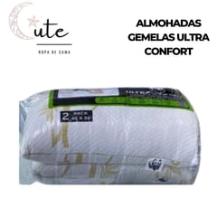 DISEÑO ORIGINAL - SET DE 2 ALMOHADAS GEMELAS ULTRA CONFORT 45x65cm