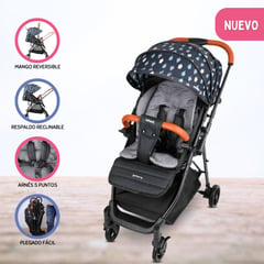 INFANTI - Coche Cuna de Paseo para Bebés «FOREST» Blue