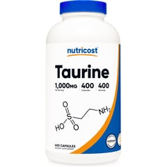 NUTRICOST - Taurina 1000 mg 400 cápsulas Taurine Aminoacido