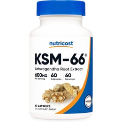 NUTRICOST - KSM66 Extracto de Raiz de Ashwagandha Ginseng indio