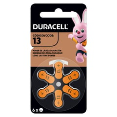 DURACELL - Pilas Para aparatos auditivos N13 Blister x6 UND