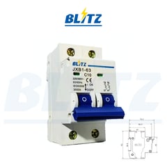 BLITZ - Interruptor Termomagnético 2x10A