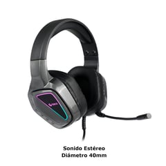 TEROS - Auriculares Gaming TE8171N Estéreo Micrófono Luces RGB