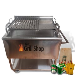 GENERICO - Caja China Grande Full Acero Inoxidable Grill Shop