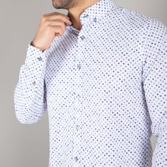 LIMA SHIRT CO - Camisa Lima Shirt Modern Fit Lorenz Pearl White