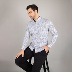 LIMA SHIRT CO - Camisa Lima Shirt Modern Fit Lorenz Royal White