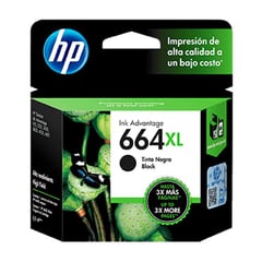 HP - CARTUCHO 664XL NEGRO