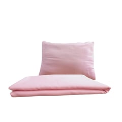 MEDANO - Pack Bajera - Almohada - Funda Médano Cuna Microfibra Rosado