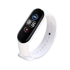 GENERICO - Correa banda xiaomi band 4 5 6 sport silicona - Blanco