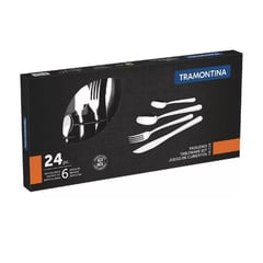 TRAMONTINA - SET. Cubiertos  x24 PZ ACE.INOX