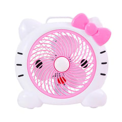 GENERICO - Ventilador Hello kitty Rosada de mesa escritorio niña