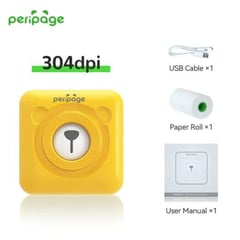 PERIPAGE - Mini impresora bluetooth 304 Dpi A6